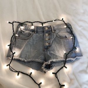 PACSUN High-rise Denim Shorts